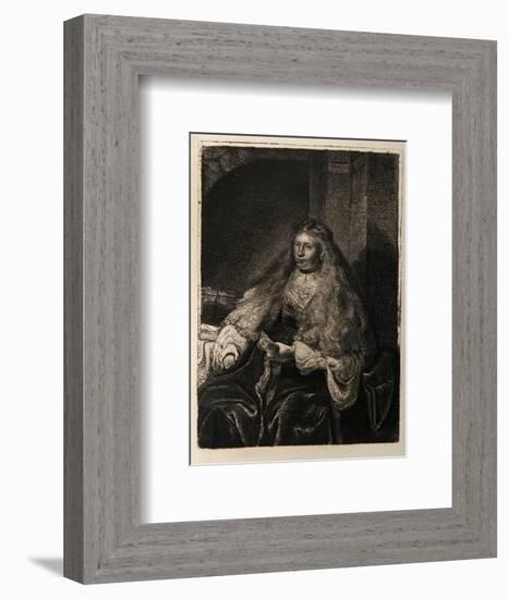 La Femme de Rembrandt (B340)-Amand Durand-Framed Collectable Print