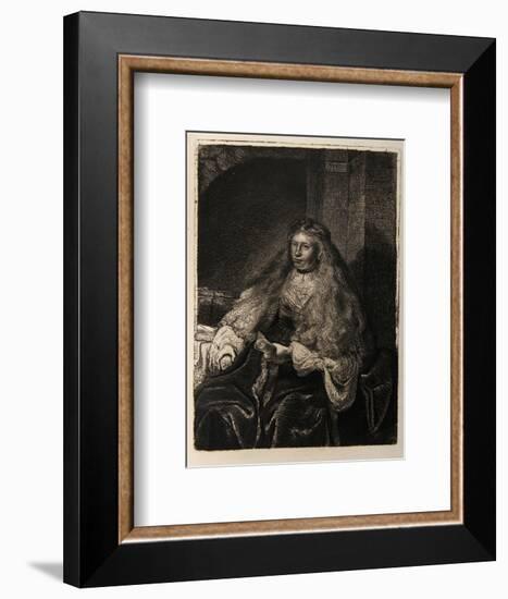 La Femme de Rembrandt (B340)-Amand Durand-Framed Collectable Print