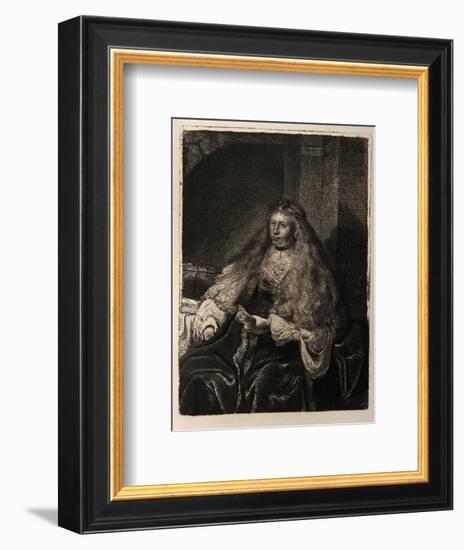 La Femme de Rembrandt (B340)-Amand Durand-Framed Collectable Print