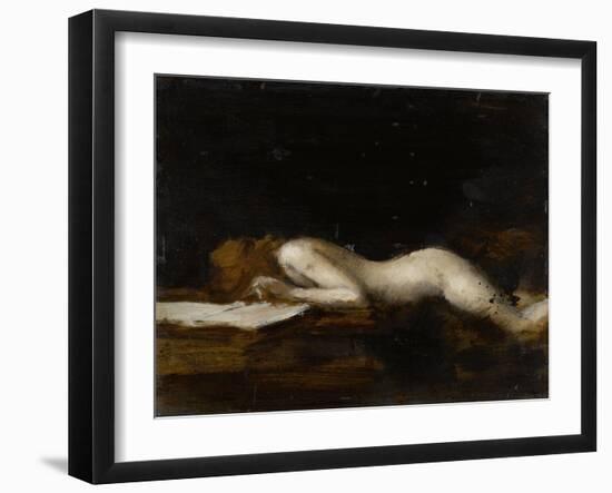 La femme qui lit : La Liseuse (recto)-Jean Jacques Henner-Framed Giclee Print