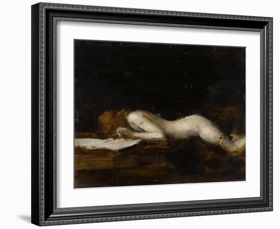 La femme qui lit : La Liseuse (recto)-Jean Jacques Henner-Framed Giclee Print