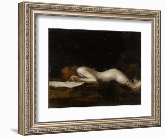 La femme qui lit : La Liseuse (recto)-Jean Jacques Henner-Framed Giclee Print