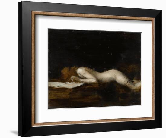 La femme qui lit : La Liseuse (recto)-Jean Jacques Henner-Framed Giclee Print