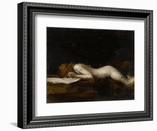 La femme qui lit : La Liseuse (recto)-Jean Jacques Henner-Framed Giclee Print