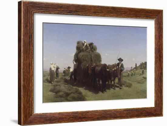 La fenaison en Auvergne-Rosa Bonheur-Framed Giclee Print