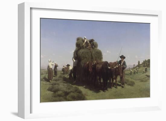 La fenaison en Auvergne-Rosa Bonheur-Framed Giclee Print