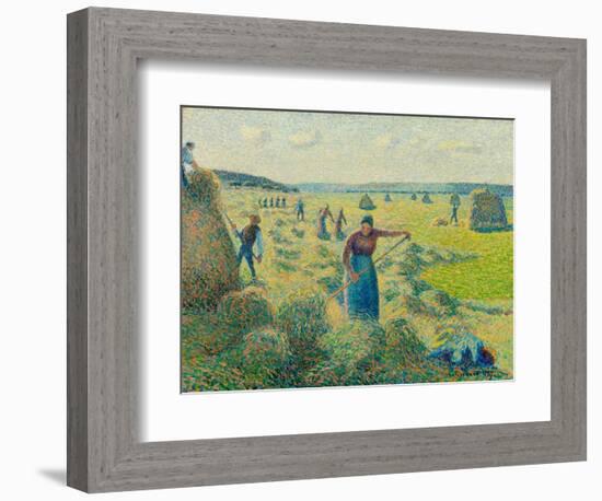 La Fenaison, Eragny (France) (The Haymaking, Eragny) - Peinture De Camille Pissaro (1830-1903), Hui-Camille Pissarro-Framed Giclee Print