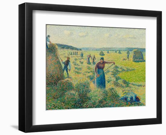 La Fenaison, Eragny (France) (The Haymaking, Eragny) - Peinture De Camille Pissaro (1830-1903), Hui-Camille Pissarro-Framed Giclee Print