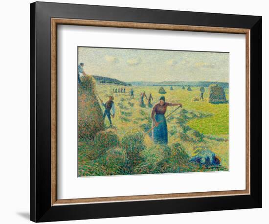 La Fenaison, Eragny (France) (The Haymaking, Eragny) - Peinture De Camille Pissaro (1830-1903), Hui-Camille Pissarro-Framed Giclee Print