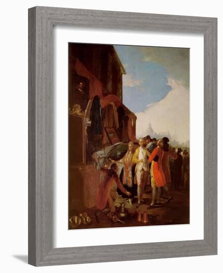 La Feria De Madrid, 1778 (Oil on Canvas)-Francisco Jose de Goya y Lucientes-Framed Giclee Print