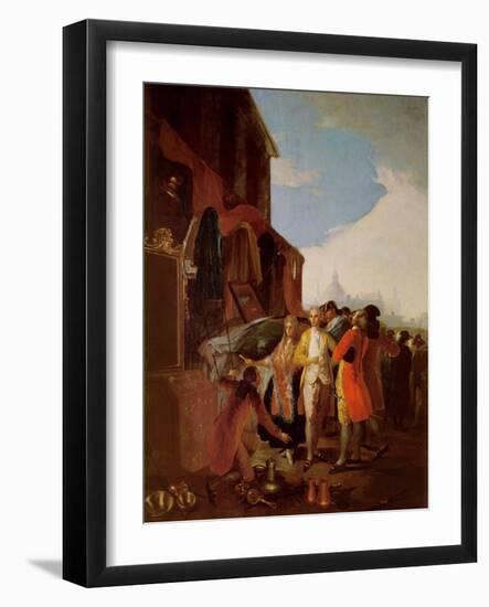 La Feria De Madrid, 1778 (Oil on Canvas)-Francisco Jose de Goya y Lucientes-Framed Giclee Print