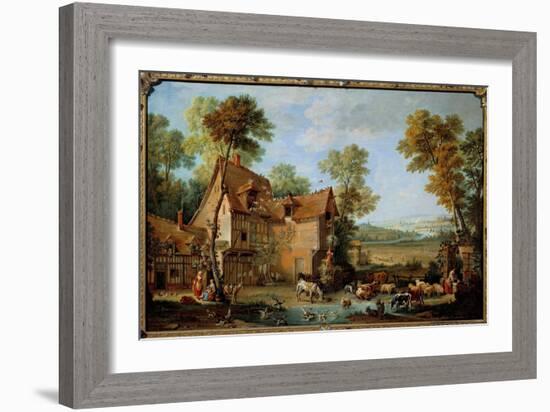 La Ferme Peinture by Jean Baptiste Oudry (1686-1755) 1753-Jean-Baptiste Oudry-Framed Giclee Print