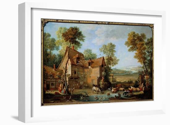 La Ferme Peinture by Jean Baptiste Oudry (1686-1755) 1753-Jean-Baptiste Oudry-Framed Giclee Print