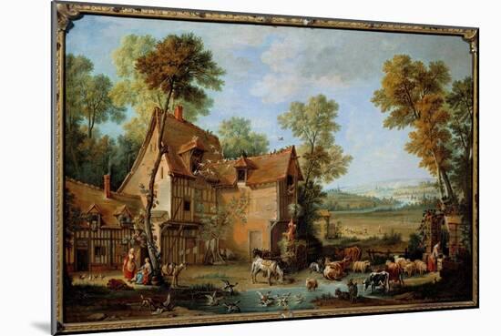 La Ferme Peinture by Jean Baptiste Oudry (1686-1755) 1753-Jean-Baptiste Oudry-Mounted Giclee Print