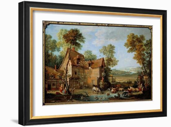 La Ferme Peinture by Jean Baptiste Oudry (1686-1755) 1753-Jean-Baptiste Oudry-Framed Giclee Print