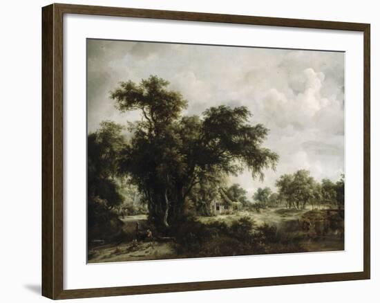 La ferme-Meindert Hobbema-Framed Giclee Print