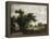 La ferme-Meindert Hobbema-Framed Premier Image Canvas