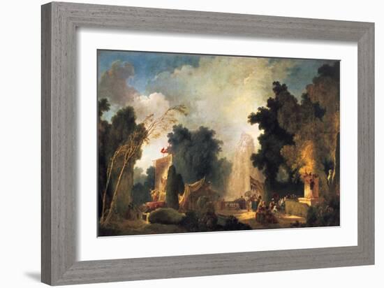 La Fete a St Cloud (A Celebration in St Cloud), C1775-1780-Jean-Honore Fragonard-Framed Giclee Print