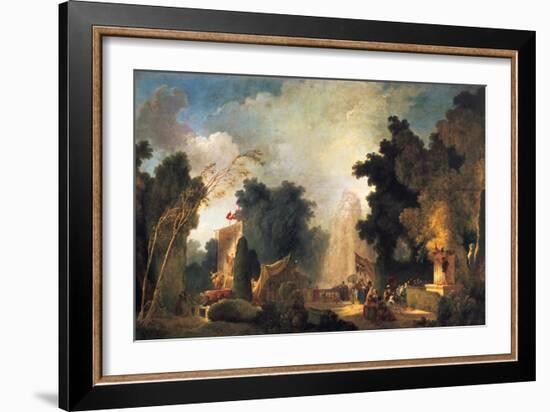 La Fete a St Cloud (A Celebration in St Cloud), C1775-1780-Jean-Honore Fragonard-Framed Giclee Print