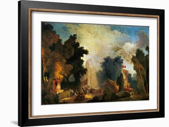 La Fete a St. Cloud, a Celebration in St. Cloud-Jean-Honoré Fragonard-Framed Giclee Print