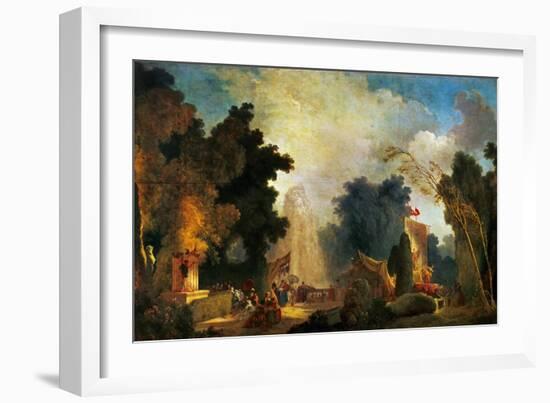 La Fete a St. Cloud, a Celebration in St. Cloud-Jean-Honoré Fragonard-Framed Giclee Print