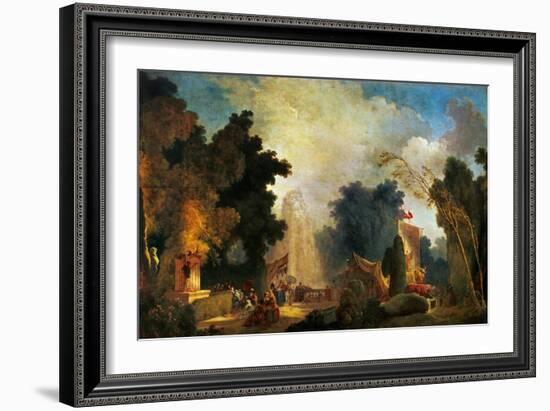 La Fete a St. Cloud, a Celebration in St. Cloud-Jean-Honoré Fragonard-Framed Giclee Print