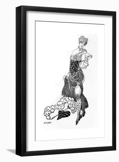 La Folichonette Illustration for the Journal Vesy (The Scale), 1905-Nikolai Petrovich Feofilaktov-Framed Giclee Print