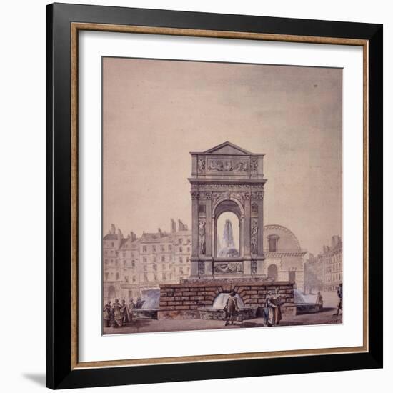 La fontaine des Innocents. Paris (Ier arr.)-Benard-Framed Giclee Print