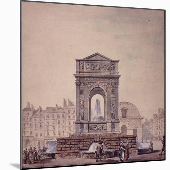 La fontaine des Innocents. Paris (Ier arr.)-Benard-Mounted Giclee Print