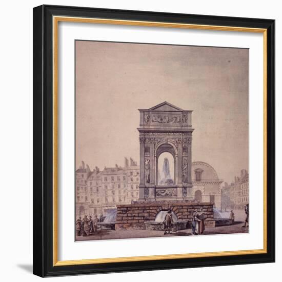 La fontaine des Innocents. Paris (Ier arr.)-Benard-Framed Giclee Print