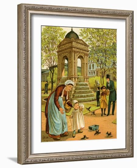 La Fontaine des Innocents-Thomas Crane-Framed Giclee Print