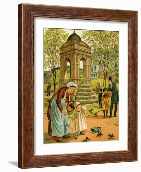 La Fontaine des Innocents-Thomas Crane-Framed Giclee Print