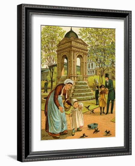 La Fontaine des Innocents-Thomas Crane-Framed Giclee Print