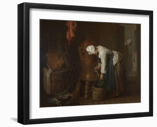 La Fontaine (The Water Cister), 1733-Jean-Baptiste Simeon Chardin-Framed Giclee Print