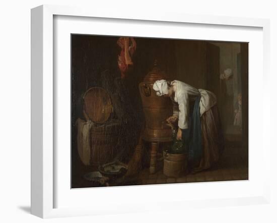 La Fontaine (The Water Cister), 1733-Jean-Baptiste Simeon Chardin-Framed Giclee Print