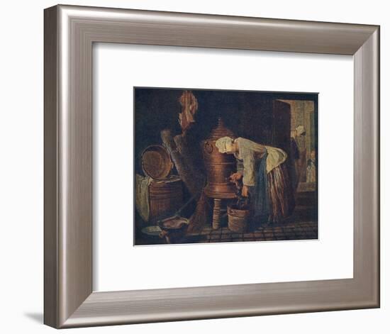 La Fontaine (The Water Cistern), c1733, (1911)-Jean-Simeon Chardin-Framed Giclee Print