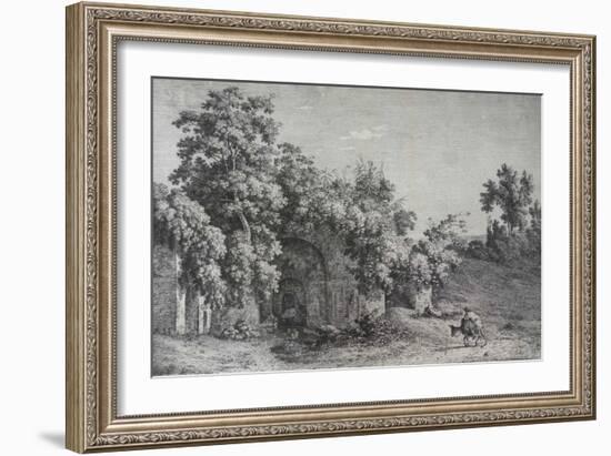 La Fontana Egeria, 1792-Jacob Wilhelm Mechau-Framed Giclee Print