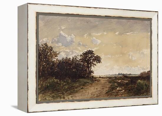 La forêt de Fontainebleau aux environs de Barbizon-Félix Ziem-Framed Premier Image Canvas