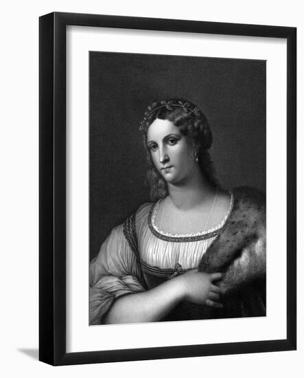 La Fornarina-Raffaello Sanzio-Framed Art Print