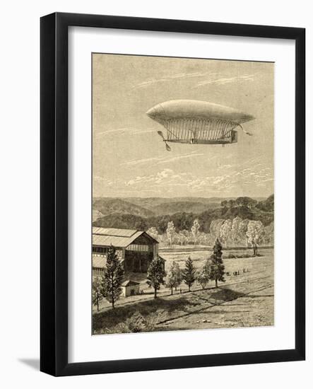 La France Airship-null-Framed Art Print