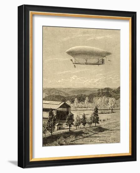 La France Airship-null-Framed Art Print