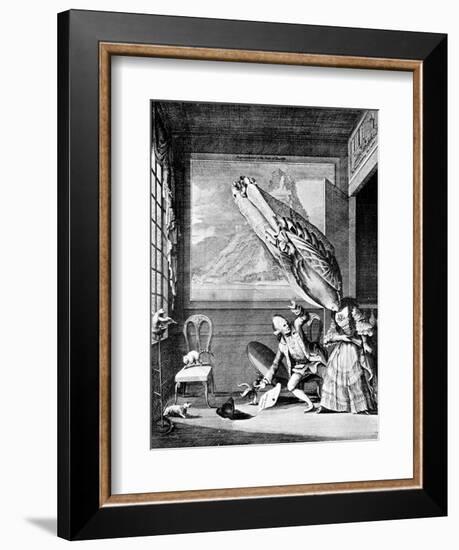 La Francoise a Londres: the French Lady in London or the Head-Dress of the Year 1771-null-Framed Giclee Print