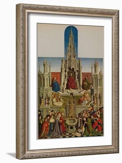 'La Fuente De La Vida', (The Fountain of Grace), 1430-1455, (c1934)-Jan Van Eyck-Framed Giclee Print