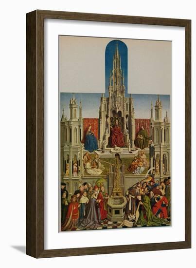 'La Fuente De La Vida', (The Fountain of Grace), 1430-1455, (c1934)-Jan Van Eyck-Framed Giclee Print
