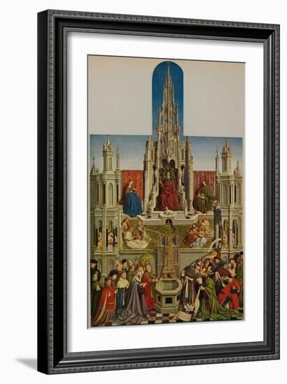 'La Fuente De La Vida', (The Fountain of Grace), 1430-1455, (c1934)-Jan Van Eyck-Framed Giclee Print