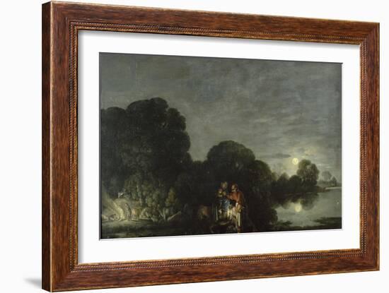 La Fuite en Egypte-Adam Elsheimer-Framed Giclee Print