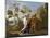 La fuite en Egypte-Nicolas Poussin-Mounted Giclee Print