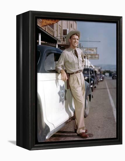 La furie du desert (Desert Fury) by Lewis Allen with Burt Lancaster, 1947 (photo)-null-Framed Stretched Canvas