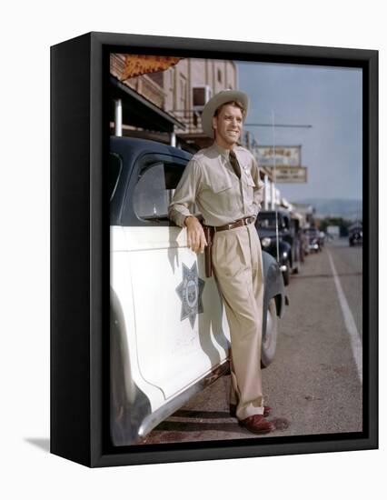 La furie du desert (Desert Fury) by Lewis Allen with Burt Lancaster, 1947 (photo)-null-Framed Stretched Canvas