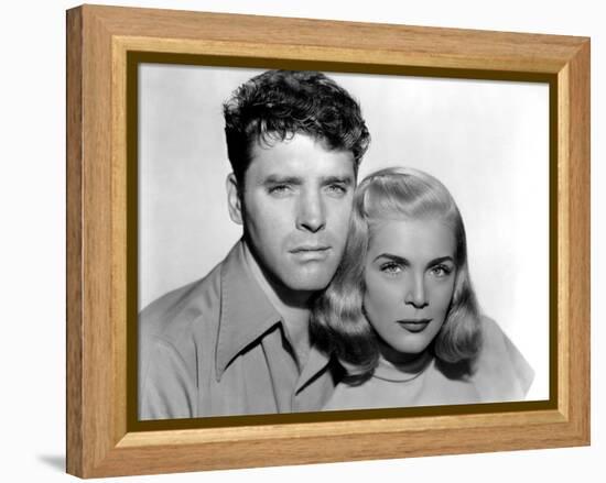 La furie du desert (Desert Fury) by Lewis Allen with Lizabeth Scott and Burt Lancaster, 1947 (b/w p-null-Framed Stretched Canvas